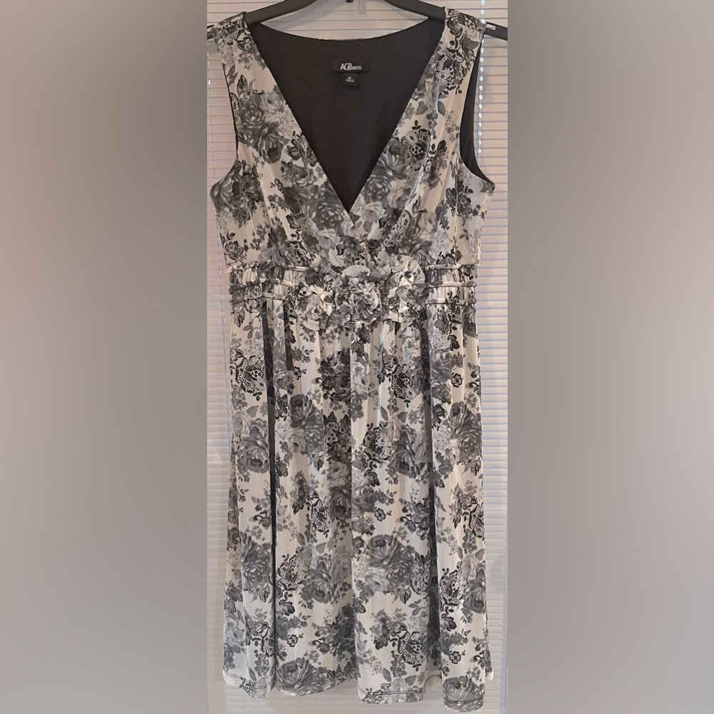 Women’s Black & White Dress, Size 14
